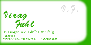 virag fuhl business card